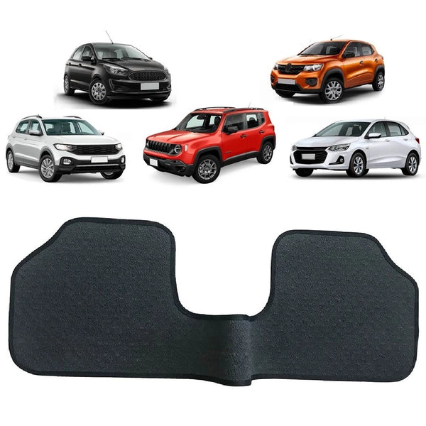Tapete Traseiro Inteiriço Universal em Borracha PVC para Carro – Tamanho Grande, Antiderrapante e Resistente