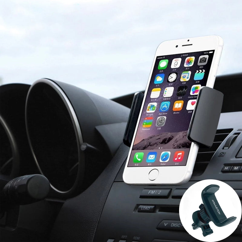 Suporte de Celular Veicular CJ-20 para Carro – Saída de Ar, Ajustável 360°, Universal